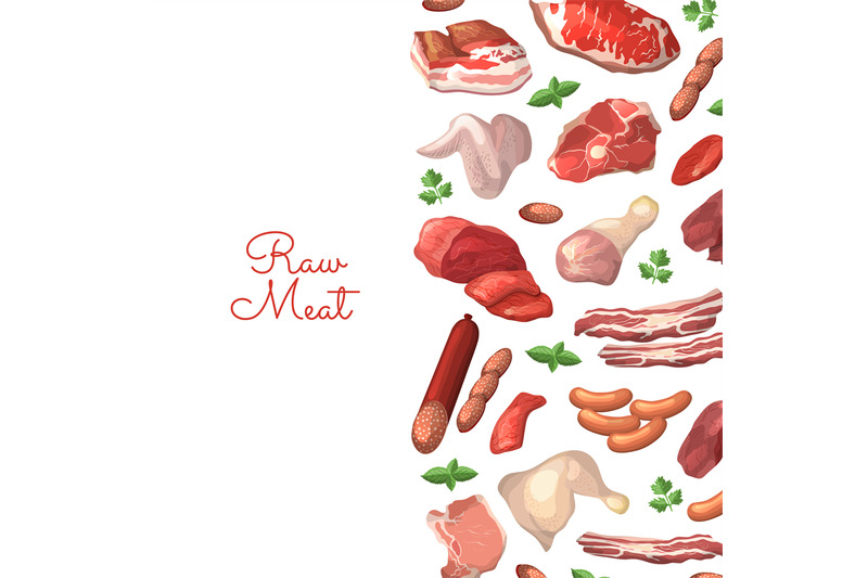 vector-cartoon-meat-elements-background-illustration-with-place-for-te