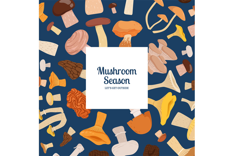 vector-backgroundwith-cartoon-mushrooms