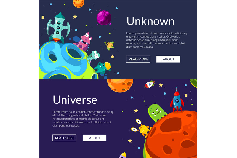 vector-horizontal-web-banners-illustration-with-cartoon-space-planets