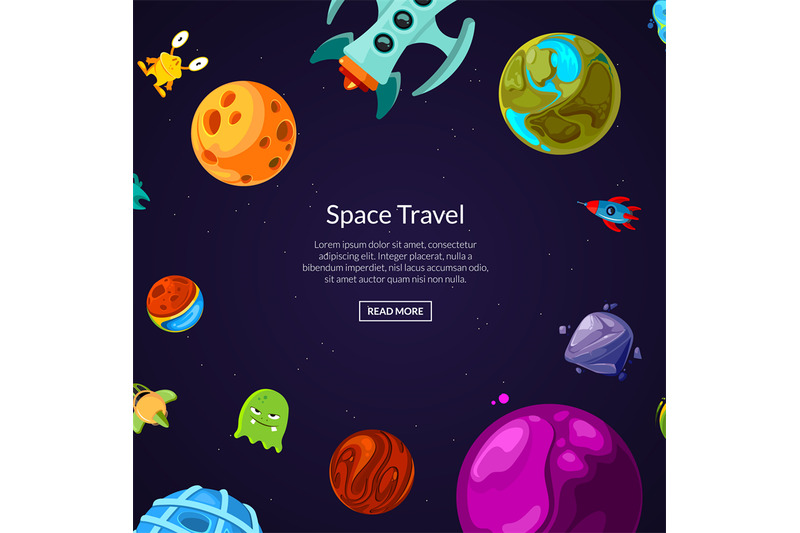 vector-background-with-place-for-text-with-cartoon-space-planets-and-s