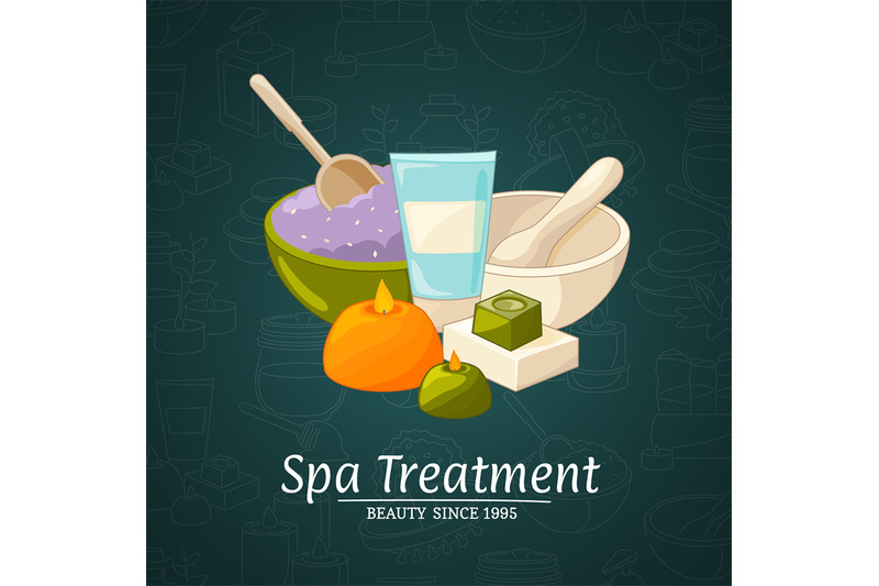 vector-illustration-with-cartoon-beauty-and-spa-elements