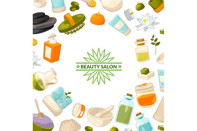 vector-background-with-place-for-text-with-cartoon-beauty-and-spa-elem