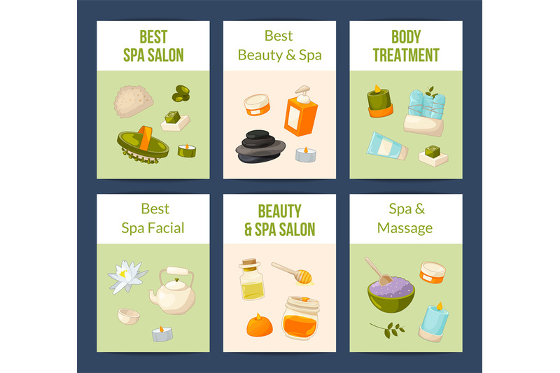 vector-card-or-flyer-set-with-cartoon-beauty-and-spa-elements