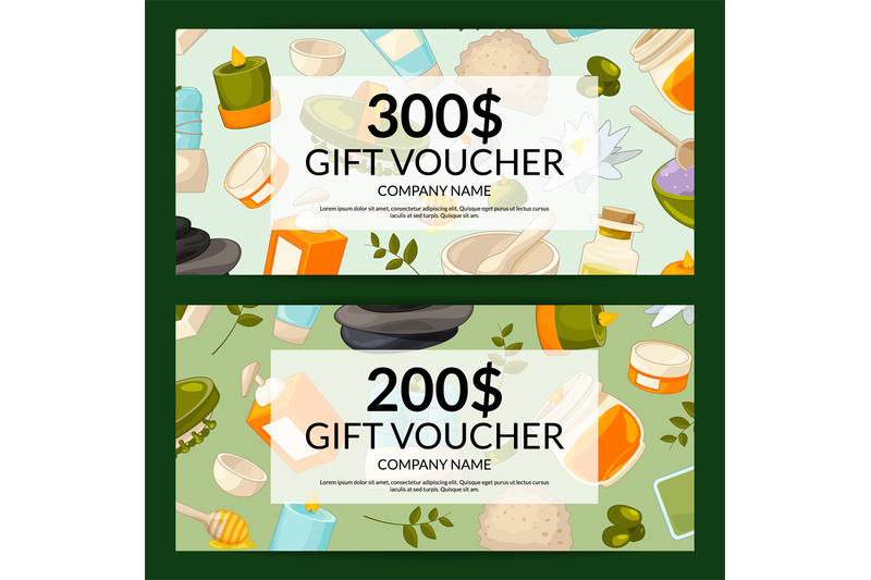 vector-gift-card-templates-with-beauty-and-spa-elements