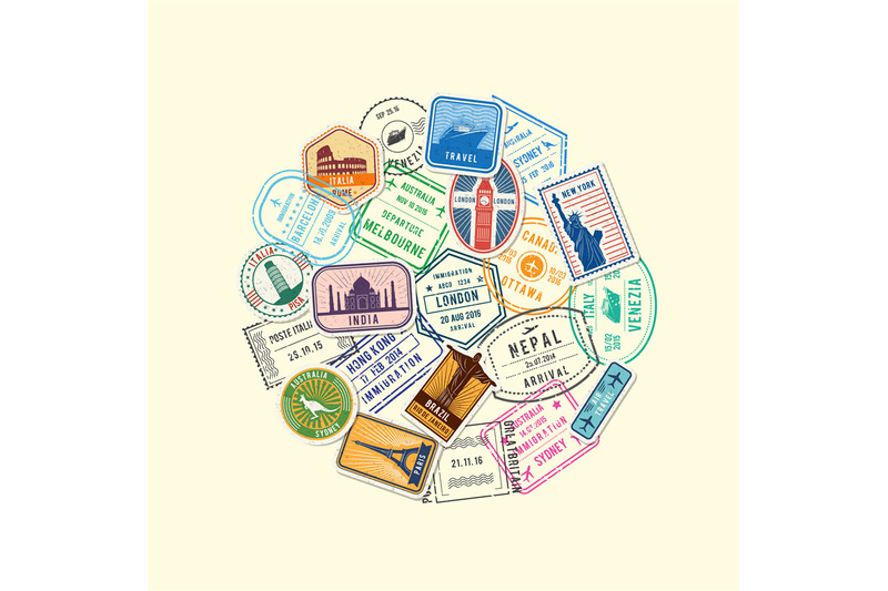 vector-world-immigration-and-post-stamp-marks-gathered-in-circle-illus