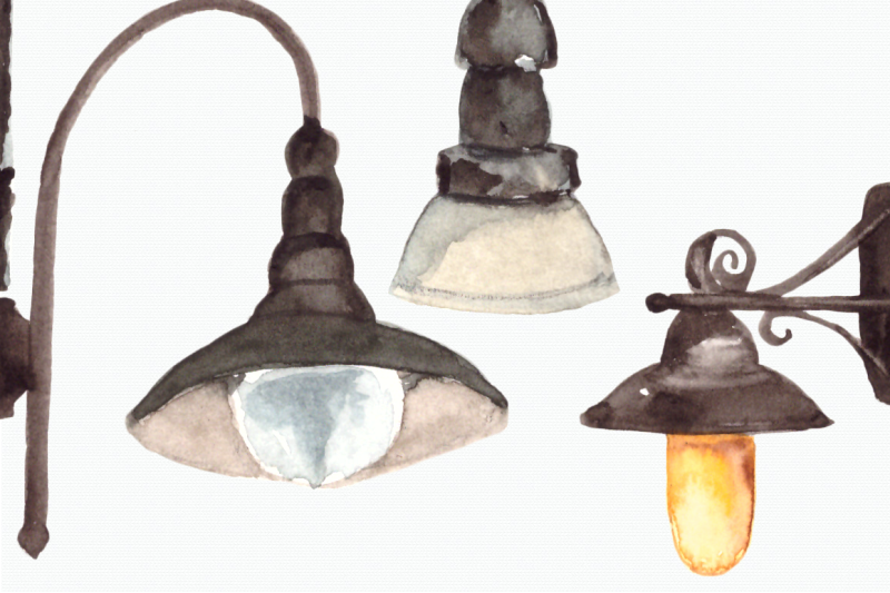 watercolor-lanterns-clip-art-set