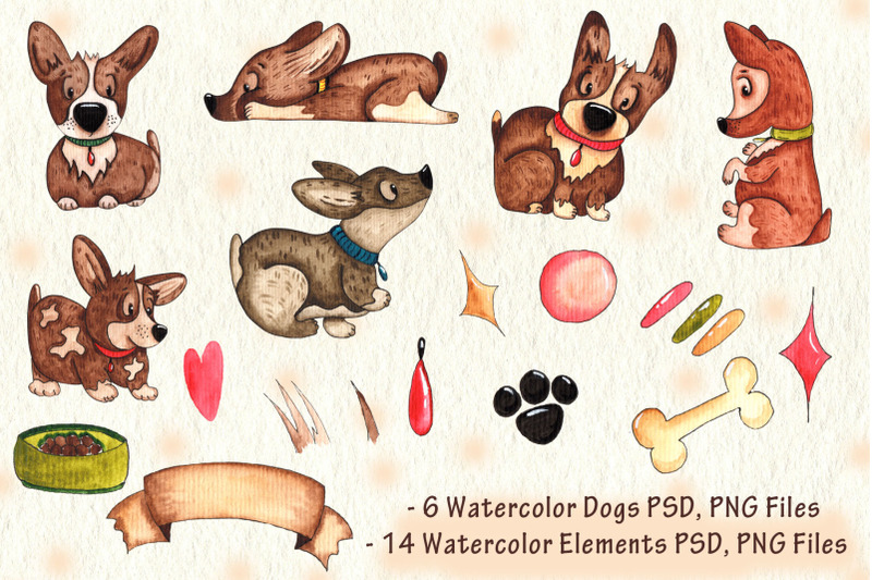 watercolor-dogs-collection