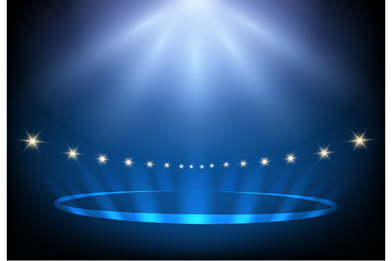 blue-stage-lighting-illustration