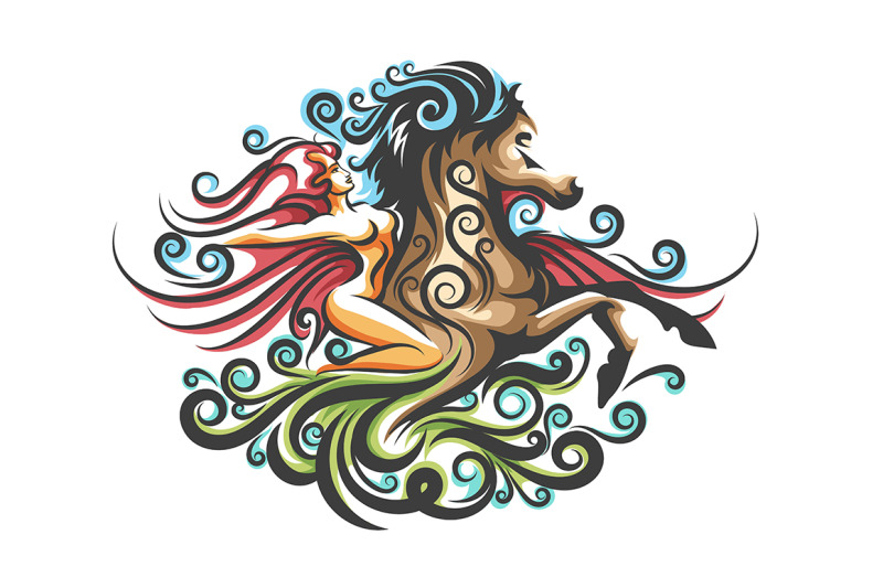 girl-on-horse-ornate-emblem