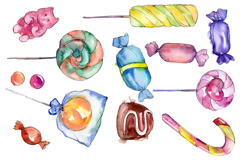 candies-aramel-watercolor-png