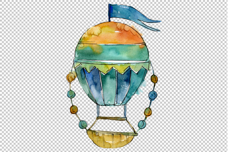 Balloons Watercolor png By MyStocks | TheHungryJPEG.com