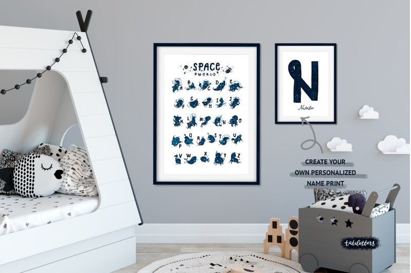 space-world-animal-alphabet