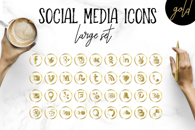 social-media-icons-set-in-gold