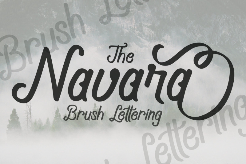 navara-brush-font