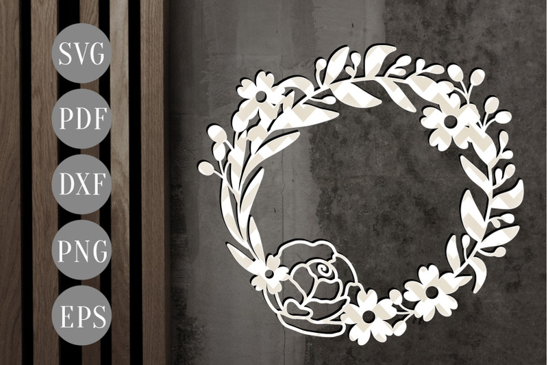 bundle-of-6-floral-wreath-papercut-templates-flower-scrapbook-dxf-svg