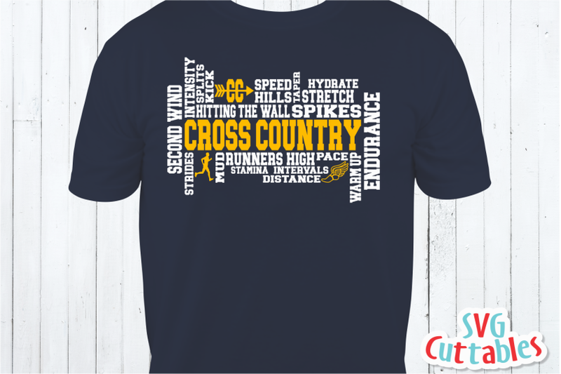 cross-country-word-art-cut-file