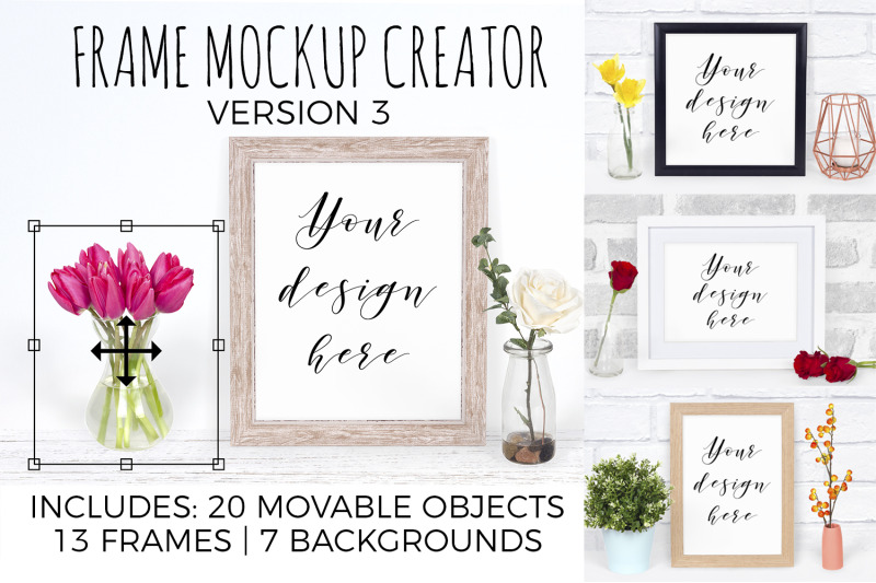 Download Frame Mockup Creator Bundle By Doodle and Stitch ...