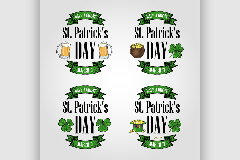 stickers-set-for-saint-patricks-day