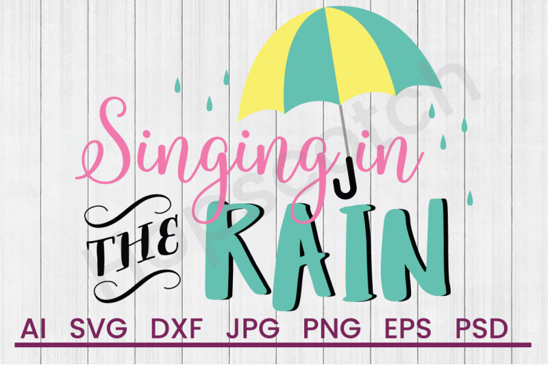 singing-in-the-rain-svg-file-dxf-file