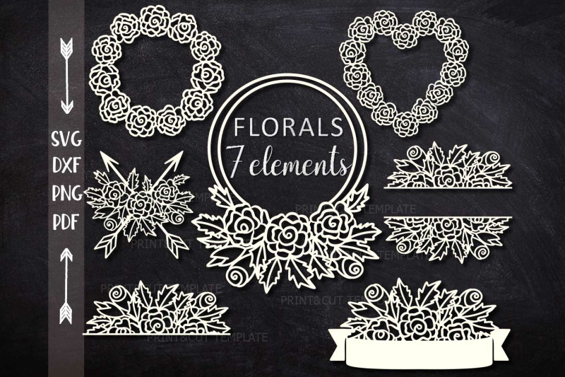 florals-flowers-monograms-border-arrows-elements-bundle-cut-out-svg