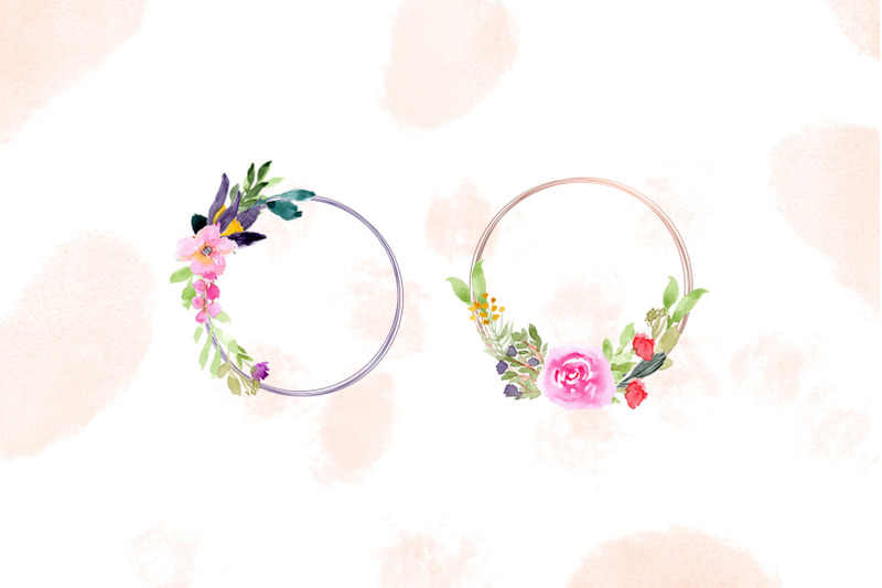 watercolor-floral-wreaths-ii