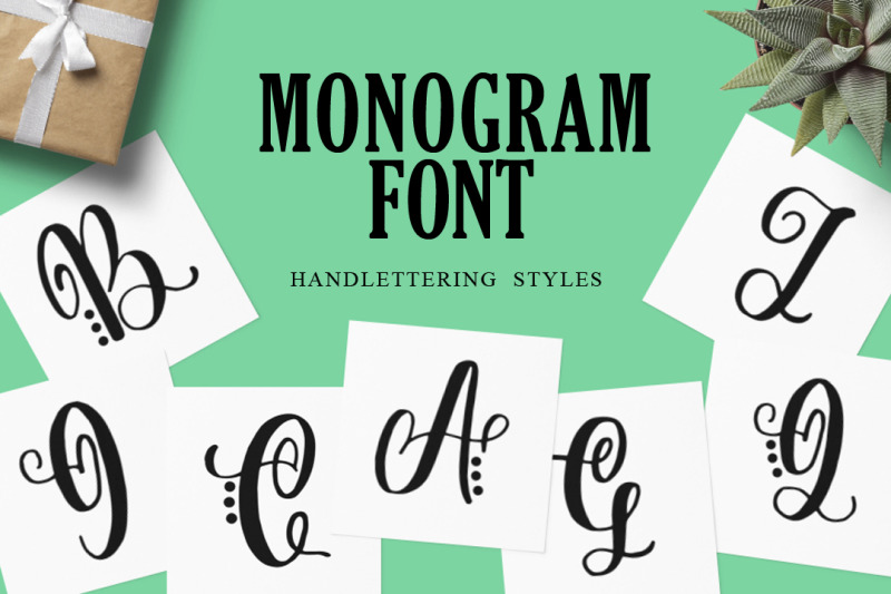 monogram-handlettered-for-crafters