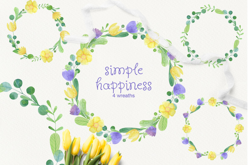 simple-happines-set-of-4-watercolor-wreaths