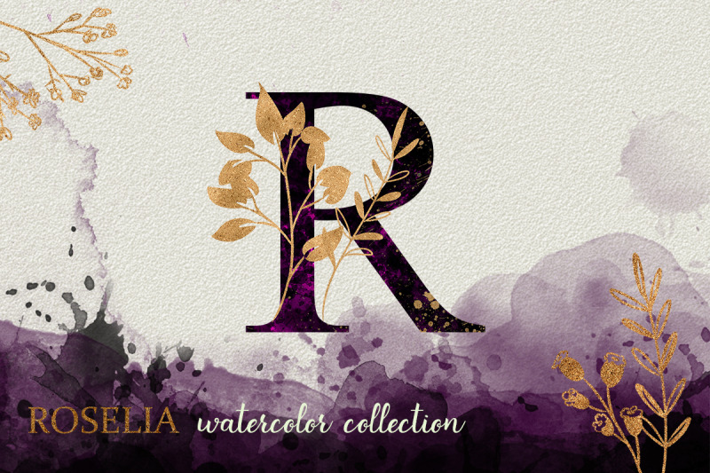 purple-roselia-watercolor-collection