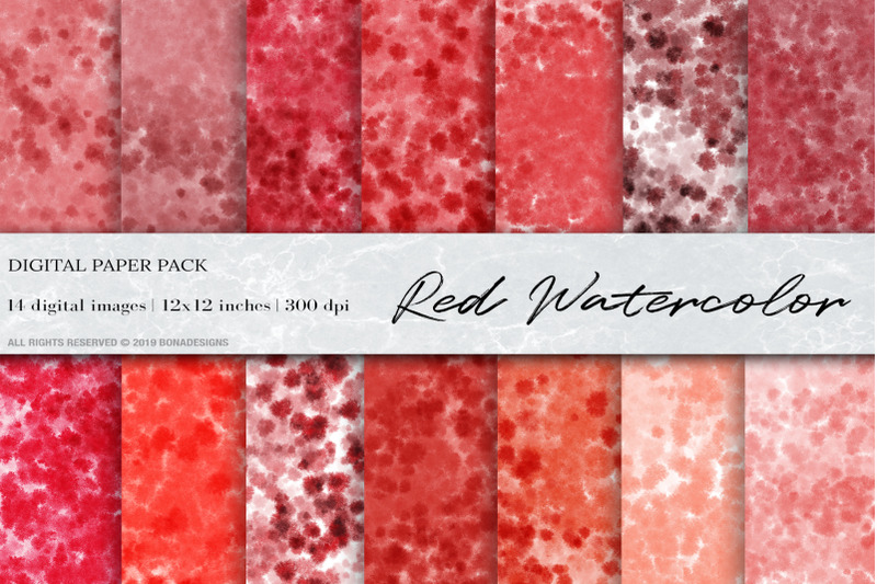 red-watercolor-digital-papers-red-bacckground
