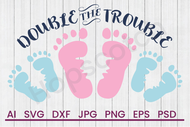 double-trouble-svg-file-dxf-file