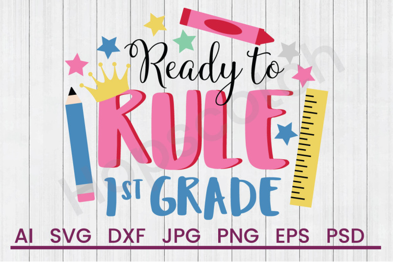 rule-the-1st-grade-svg-file-dxf-file