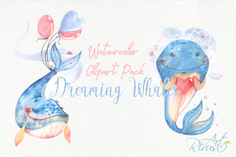 watercolor-cute-baby-whales-clipart-pack