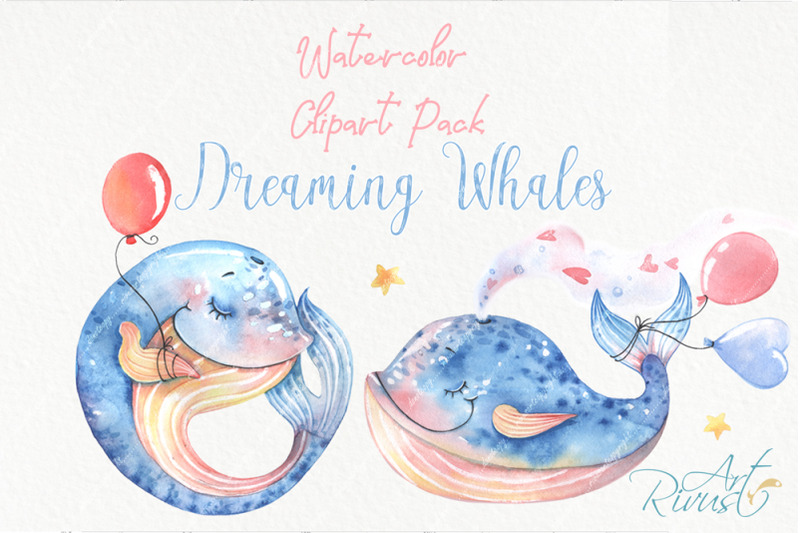 watercolor-cute-baby-whales-clipart-pack