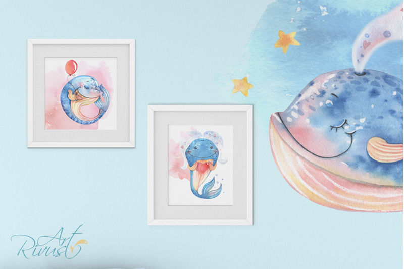 watercolor-cute-baby-whales-clipart-pack