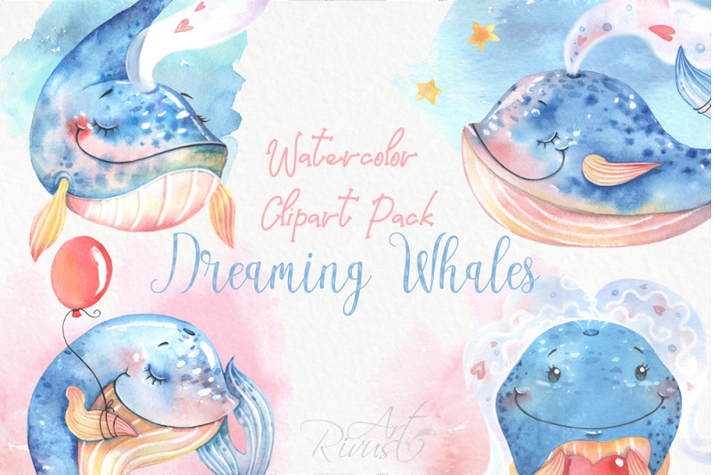 watercolor-cute-baby-whales-clipart-pack