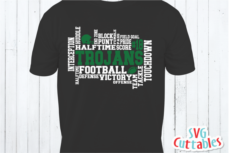 football-word-art-cut-file