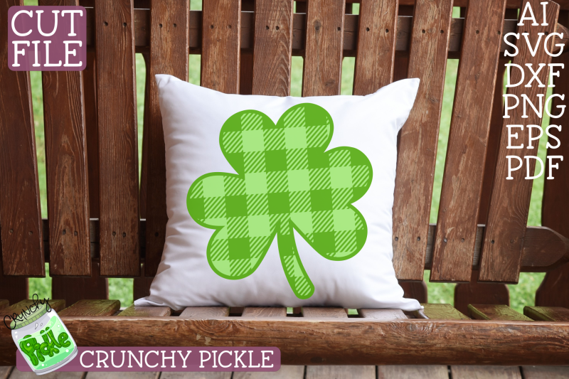 Download Plaid Shamrock Clover SVG file By Crunchy Pickle ...