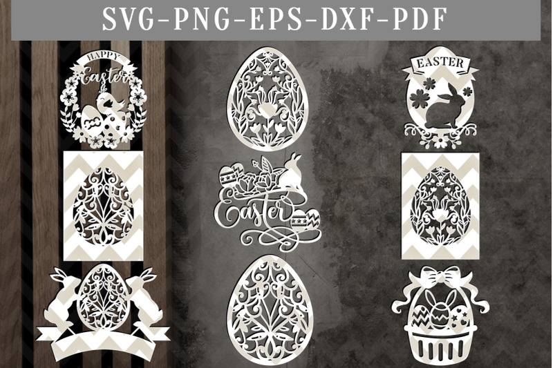 bundle-of-9-happy-easter-papercut-templates-egg-hunter-design-svg-pdf