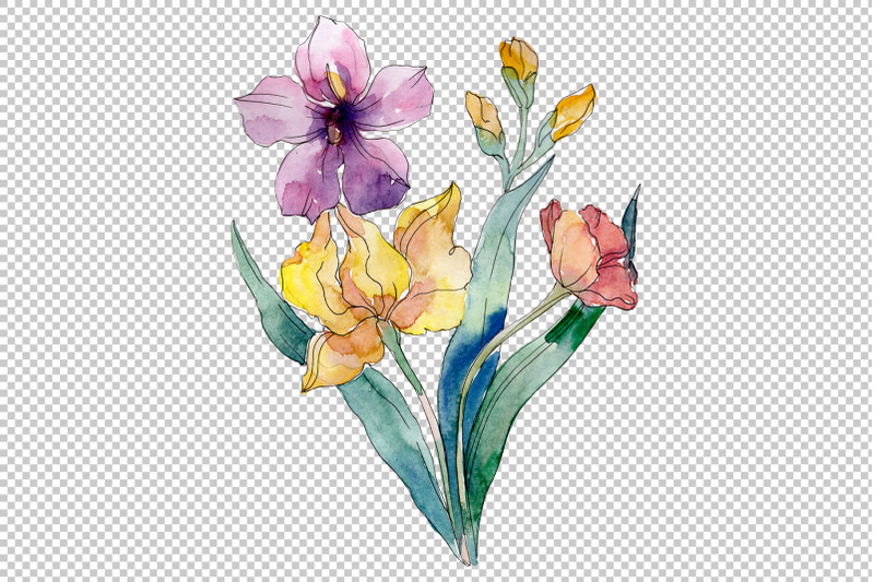 wildflowers-watercolor-png