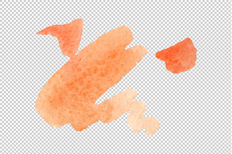 orange-fuchsia-watercolor-png