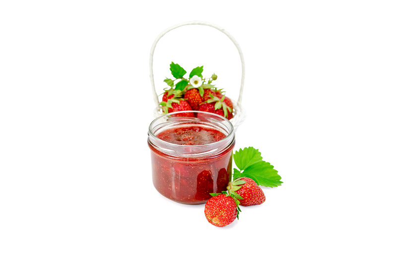jam-of-strawberry-isolated