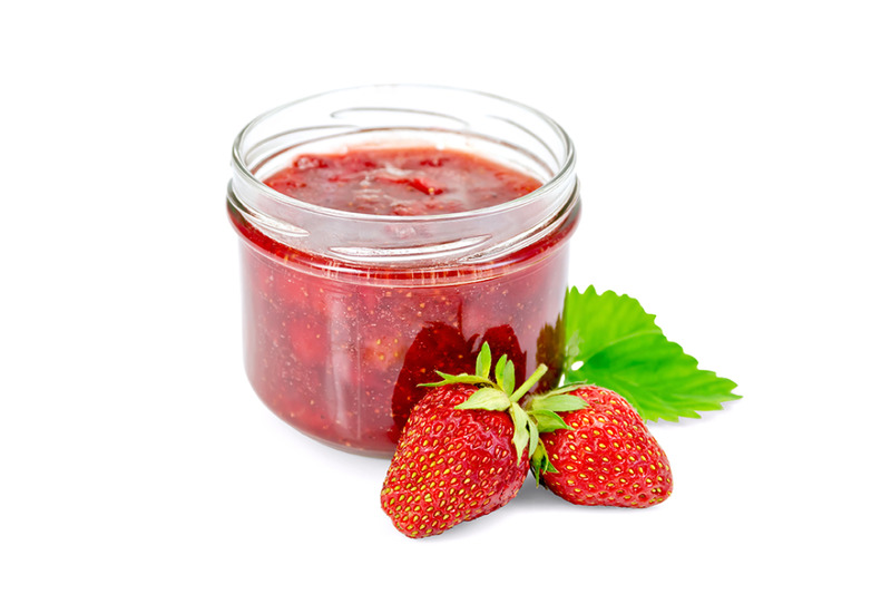 jam-of-strawberry-isolated