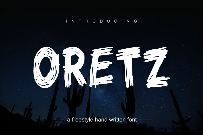 oretz-handwritten-font