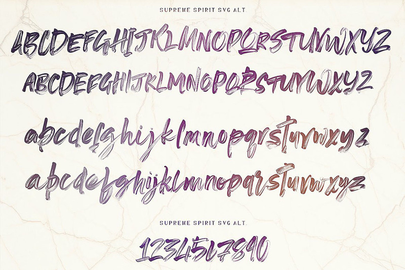 Supreme Spirit Brush Font By Cruzine Design Thehungryjpeg Com