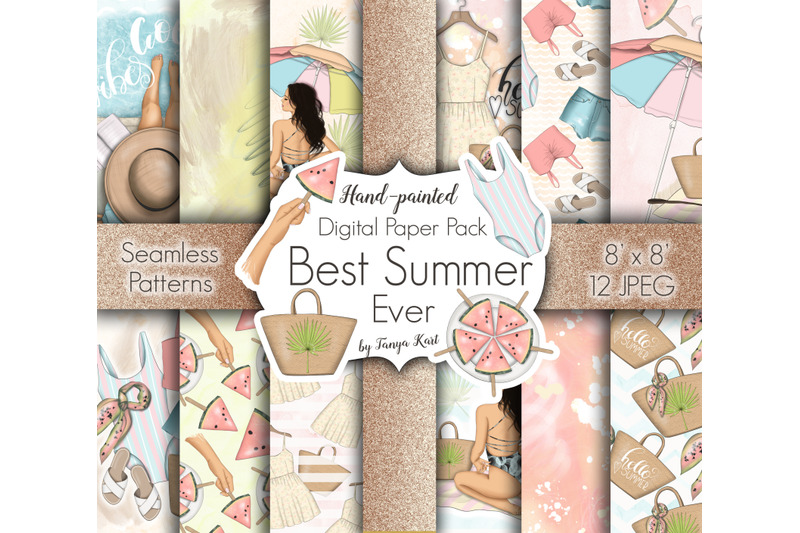 best-summer-ever-clipart-design-kit