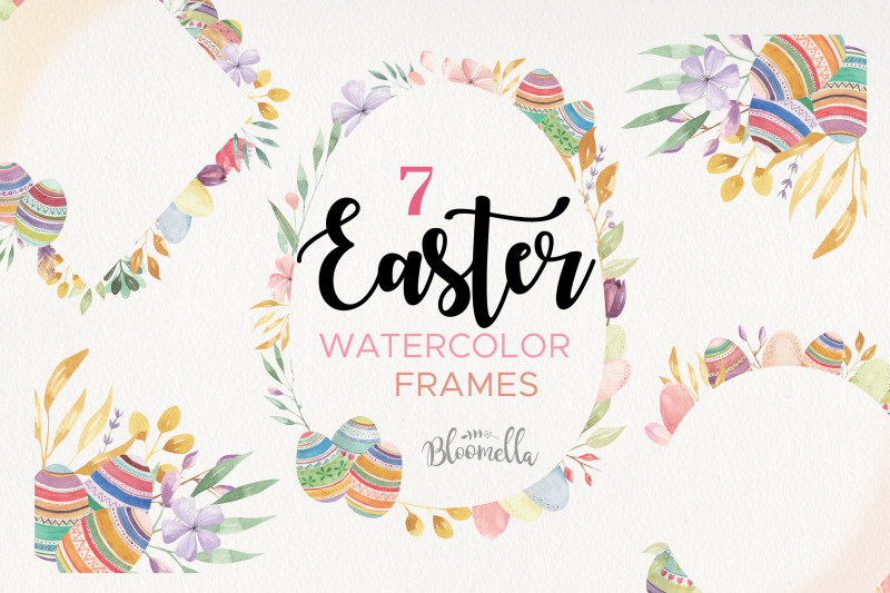 easter-egg-frames-borders-pastel-watercolours-flowers-floral-spring