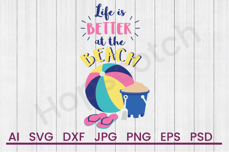 life-at-beach-svg-file-dxf-file