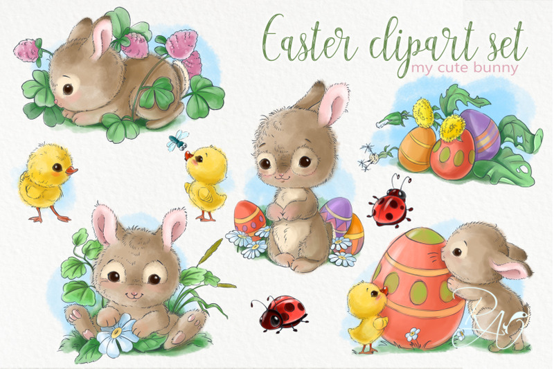 easter-bunnies-set-for-kids-and-babies-decor