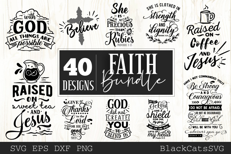 Download Faith SVG bundle 40 designs Christian SVG bundle By ...