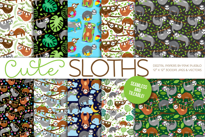 sloth-patterns-or-digital-papers